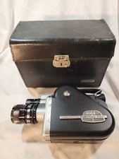 Fairchild Cinephonic Eight Vintage Movie Camera in Original Leather Case 1960