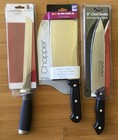 3 Kitchen Knife: Prima Chopper, 8”Chef & Hamton Forge 8" Bread Knife Sealed New — photo 2