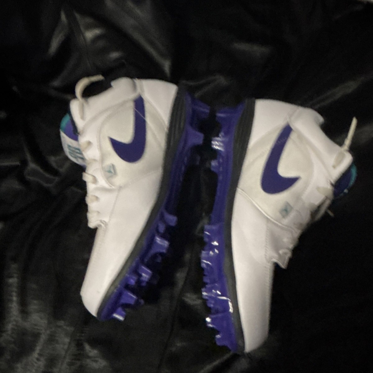 Nike Air Jordan Men's Baseball Cleats White Purple Teal Athletic