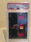 2022 OBSIDIAN PATRICK MAHOMES II TRIFFECTA-MATERIAL-EE-GREEN 06/50 #TFMPMA PSA 9