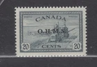1949-1950 #O8 20¢ COMBINE KING GEORGE VI  PEACE ISSUE OFFICIALS OHMS VFNH