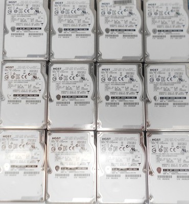 LOT OF 24 HGST HUC109060CSS600 600GB 10K SAS 2.5'' 6Gbs Server Hard Drive Dell HP