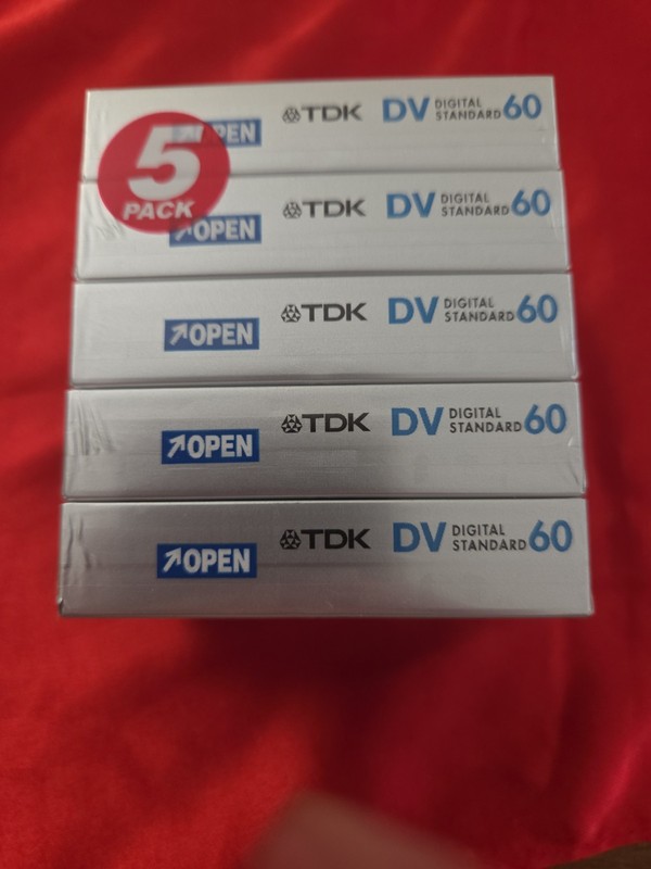 TDK DVM-60MEEA MiniDV Mini DV Digital Video Cassette 60 Minute DV60 Lot Of 5