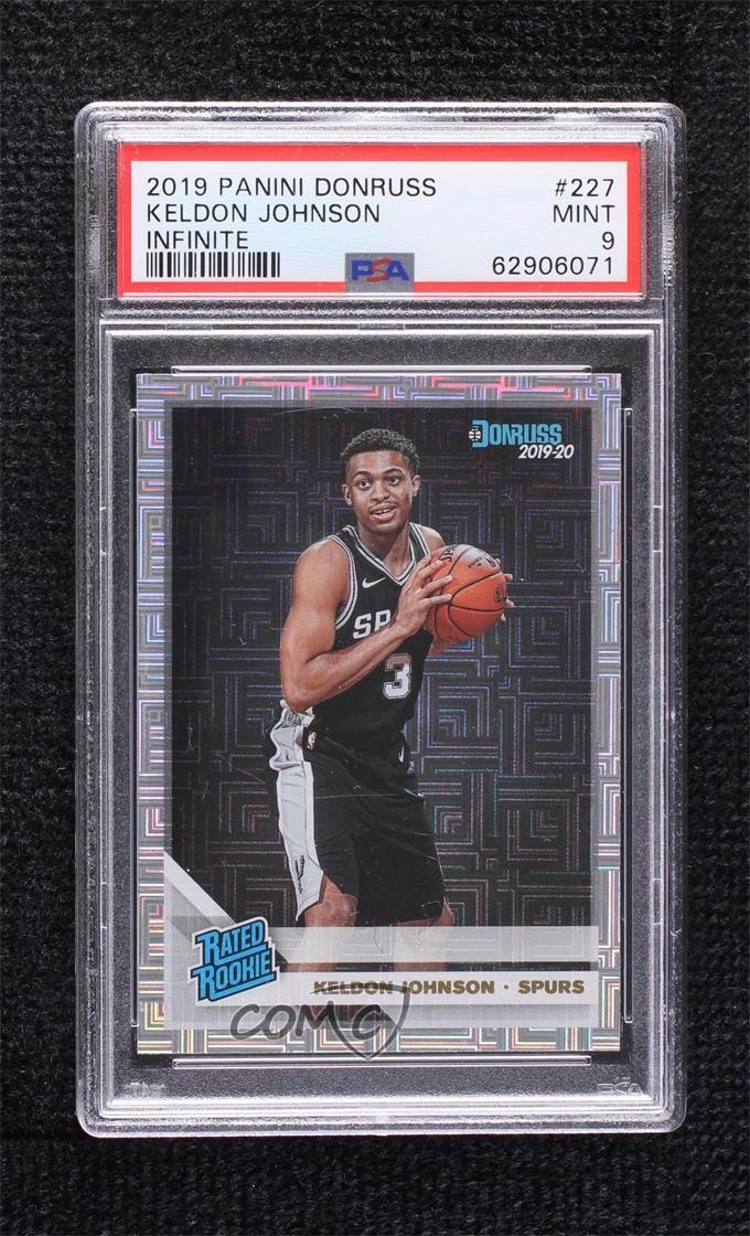 2019 Panini Donruss Rated Infinite Keldon Johnson #227 PSA 9 MINT Rookie RC 02ez