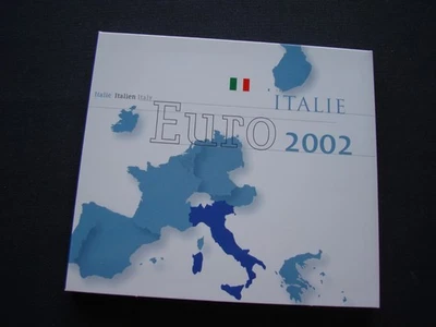 TOP Italien Euro Kursmünzensatz Papierfolder + Informationen! Special! RAR! - Bild 1 von 4