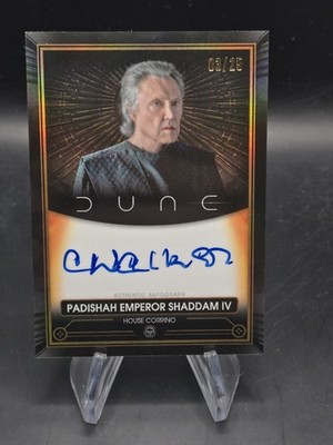 Christopher Walken as Emperor Shaddam Topps Chrome Dune Orange Autograph A-CW/25