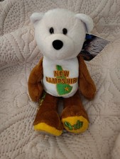 2000 25  New Hampshire 9th State US Quarter Coin Bear Limited Treasures 8"