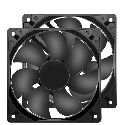Quiet 12V 120mm Cooling Fan 1600RPM 2-Pack