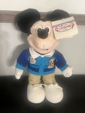 New With Tags Disney Cast Member Mickey 12" Plush Toy - Vintage Collector