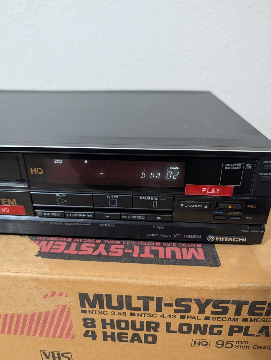 HITACHI VT-168EM Video Recorder VHS Multi-System Made In Japan for
