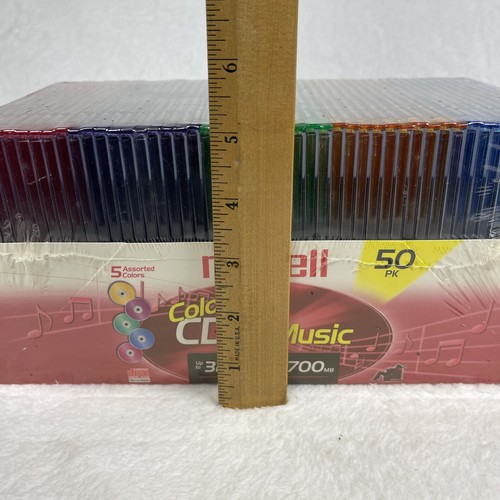 Maxell 50-pack Color CD-R Music 32x 80 min 700 mb New Sealed - Picture 8 of 9