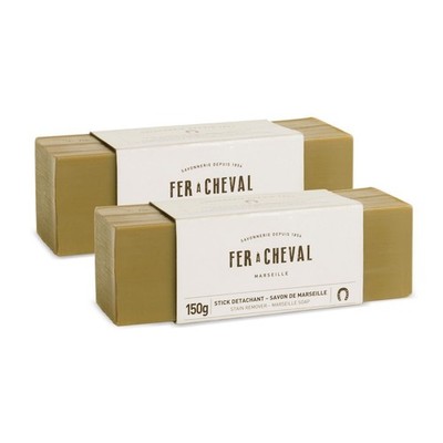 Fer à Cheval Marseille Soap Stain Remover Stick 2 Pack - Natural,...