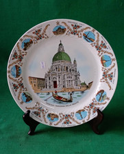 PIATTO DA PARETE RICORDO VENEZIA MADONNA DELLA SALUTE SOUVENIR VINTAGE. DC35