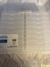 TIDY Photo/Craft Keeper Includes 16 4"x6" Photo Cases - CLEAR