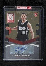 2014 Donruss Elite Status Signatures Gold Die-Cut 3/10 Nik Stauskas #26 Auto zj3