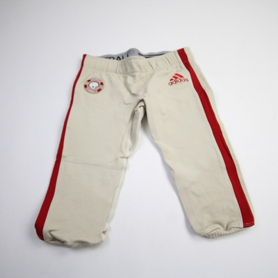 #ad #ad Louisville Cardinals adidas Football Pants Men#x27;s Beige Red Used $19.24