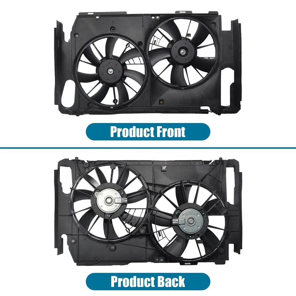 Dual Radiator Condenser Cooling Fan Assembly For 2006-2012 Toyota RAV4 TO3117102 - Изображение 3 из 4
