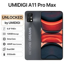 UMIDIGI A11 Pro Max 128GB 5150mAh Dual SIM Octa Core Android Unlocked Smartphone