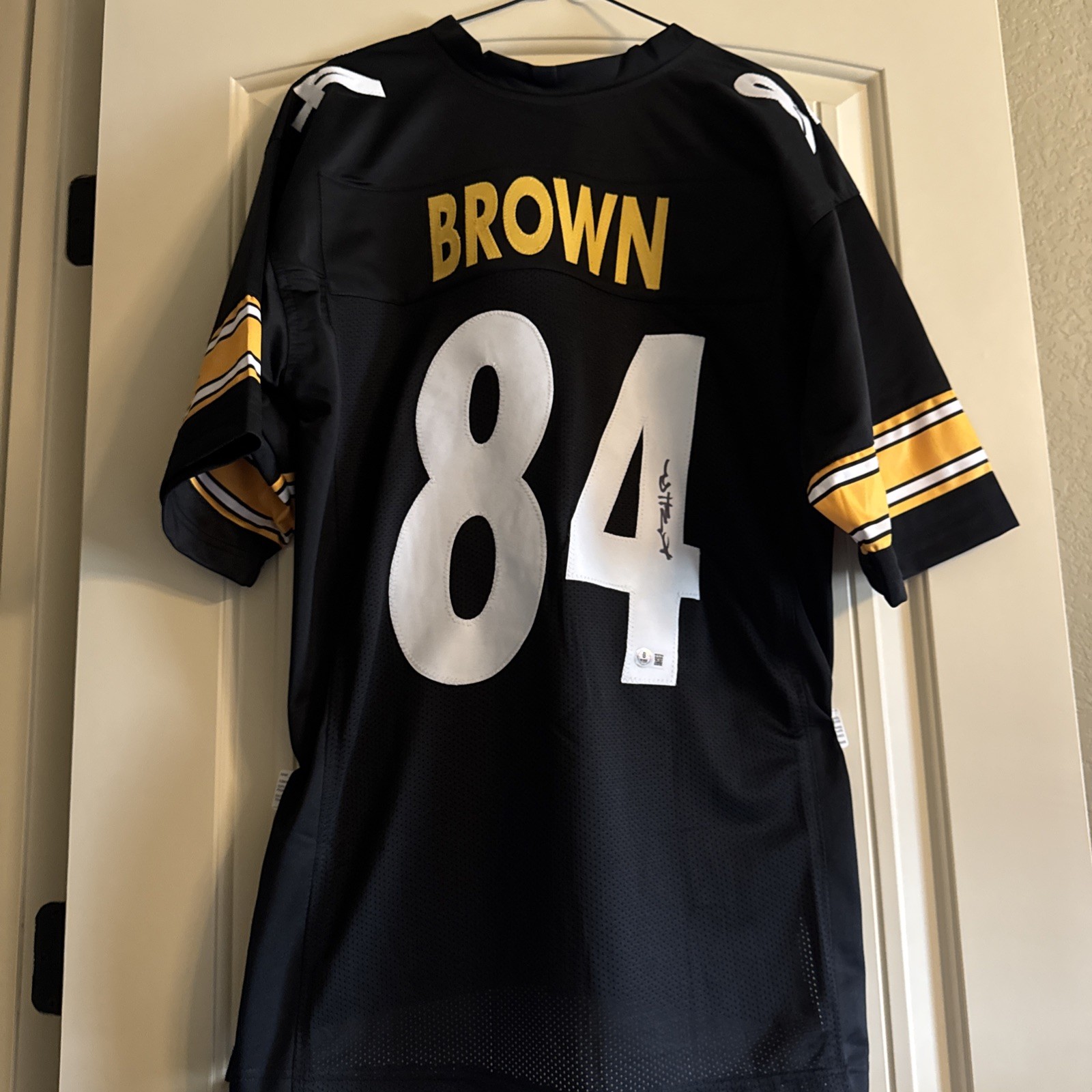 Antonio Brown Autographed XL Custom Jersey Beckett COA