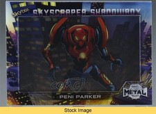 2022 Marvel Metal Universe Spider-Man Skyscraper Shadow Box Peni Parker READ 4et