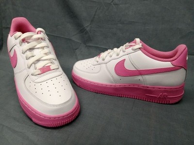 Nike Air Force 1 BG (GS)  Sneaker White Magic Flamingo Girl Size 6.5 NEW NO BOX!
