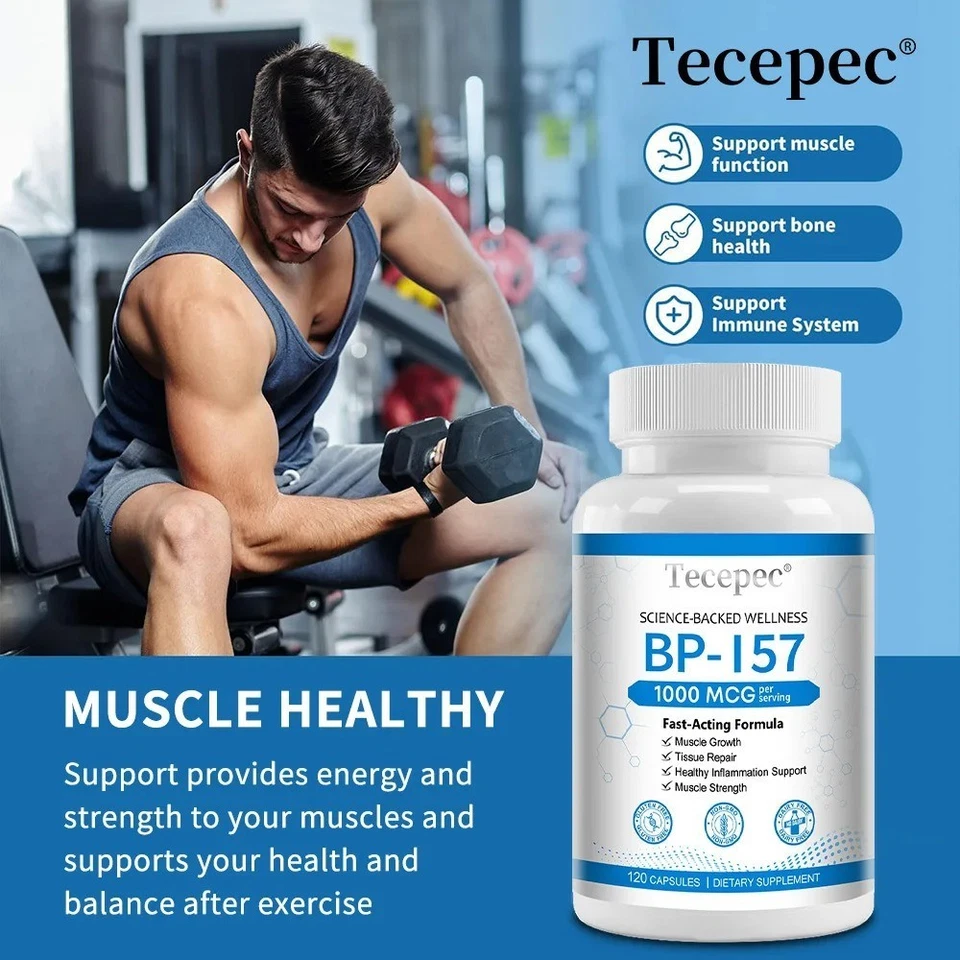 BPC - 157 Peptide Capsules 1000Mcg - Supports Muscle Growth, Tissue Repair, Incr - image 2 of 4