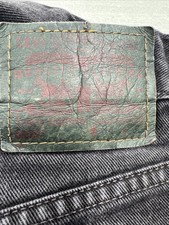 Vintage 90s Levi’s 550 USA Made Faded Black Charcoal Denim Jeans Relaxed Fit