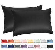 100 Cotton Standard Pillowcases Set of 2, 600 Thread Count Pillow Cases, 20x26