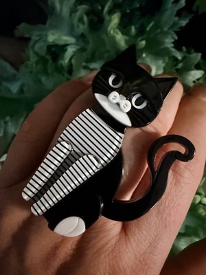   Vintage Brosche Anstecker Muttertagsgeschenk Deko Schmuck Geschenk Katze