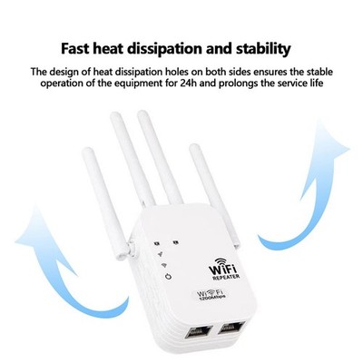 Repetidor enrutador WiFi de 1200 m de alcance, amplificador de punto de acceso
