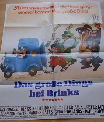 Filmplakat A1  Das große Dings bei Brinks / The Brink's Job  Peter Falk