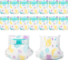 14-Pieces Reborn Baby Doll Accessories Diapers Reusable for 17-24 Inch Baby Doll