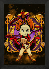 Mina the hollower Framed Wall Art Poster Canvas Print Picture