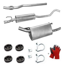 Auspuff Schalldämpfer Flexrohr MSD ESD + KIT für Opel Corsa B 73 78
