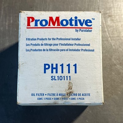 Pro Motive Engine Oil Filter PH111 -Premium Filtration Engine Protection SL10111
