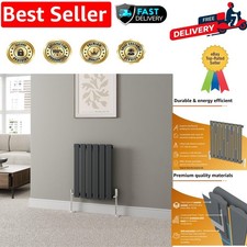 Elegant Anthracite Radiator 600 x 456mm - Certified Energy Efficient Heater