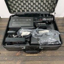 JVC SUPER VHS GF-S550 Camcorder Untested Case Bundle Powers On 