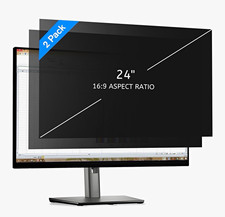 6 pack 24 in 16:9 Monitor Privacy Screen Protector 2-Pack Anti-Glare UV Black