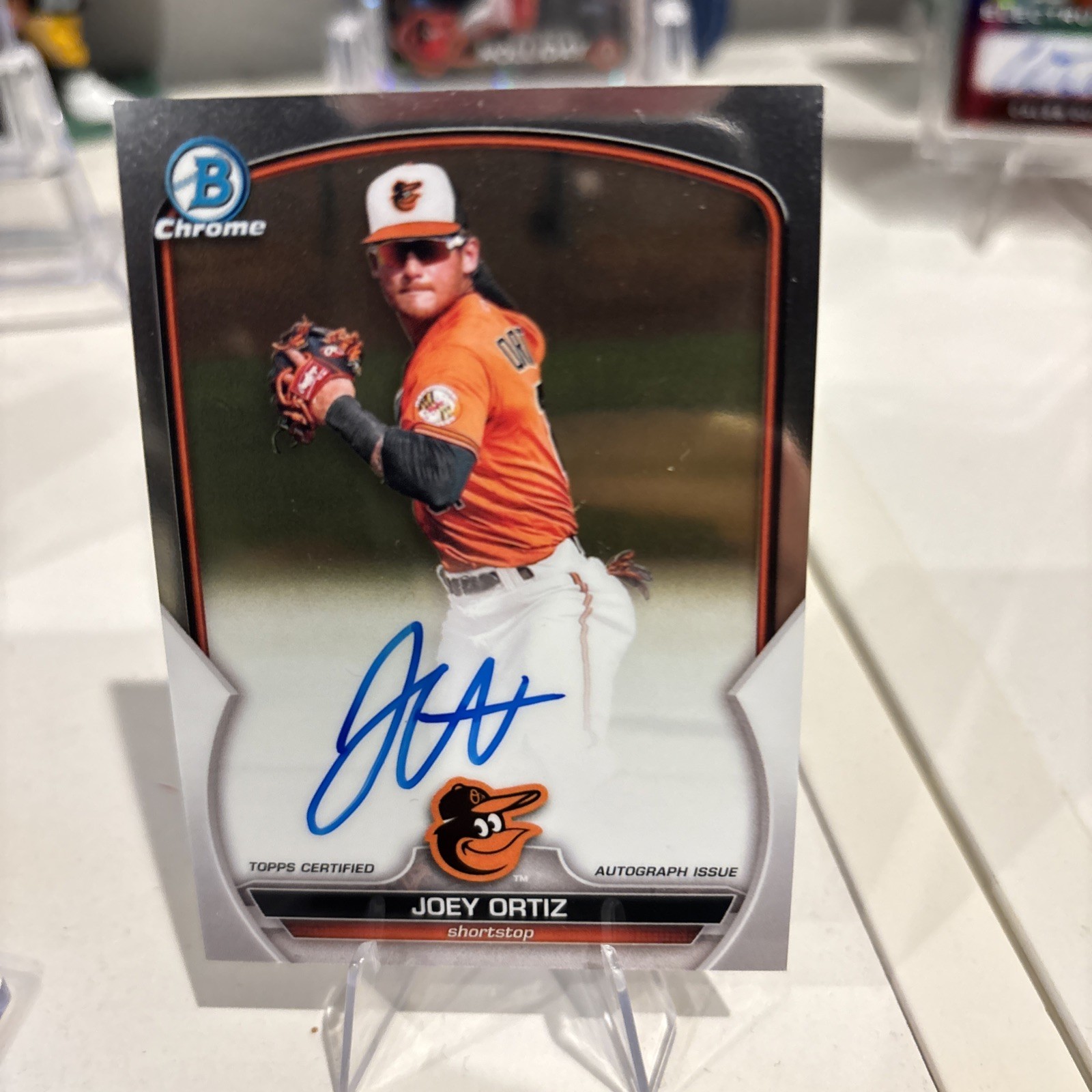 2023 Bowman Chrome Prospect Auto Joey Ortiz #CPA-JOR Rookie Auto RC 01e8