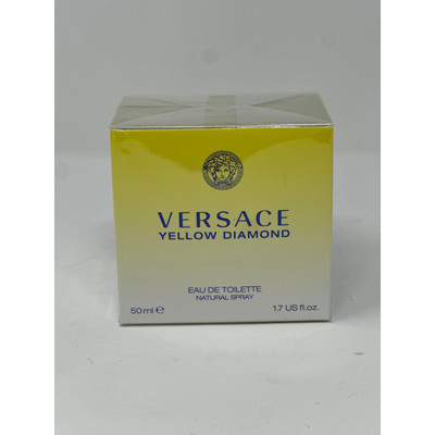 New In Box Versace Yellow Diamond Eau De Toilette Perfume 50 mL 1.7 US fl. oz