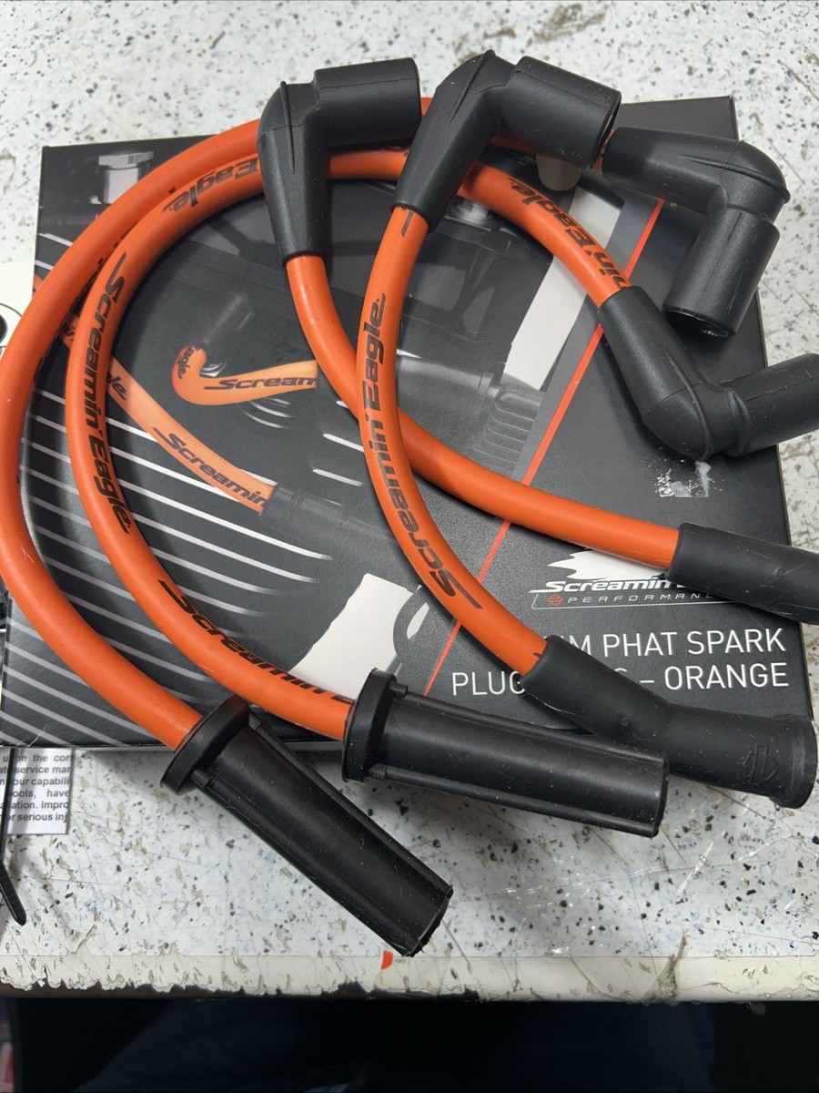 Harley Davidson Screamin' Eagle 10MM Phat Spark Plug Wires ORANGE