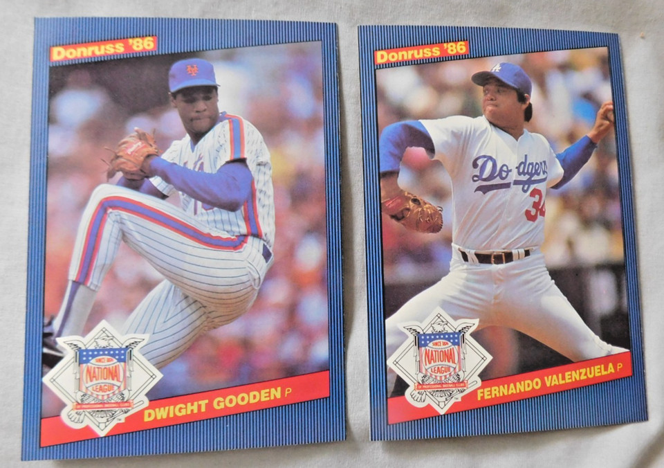 1986 Donruss All-Stars #1-60 Baseball Card 3-1/2" x 5" Pick one