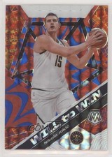 2019-20 Panini Mosaic Will to Win Reactive Blue Prizm /99 Nikola Jokic #9 00am