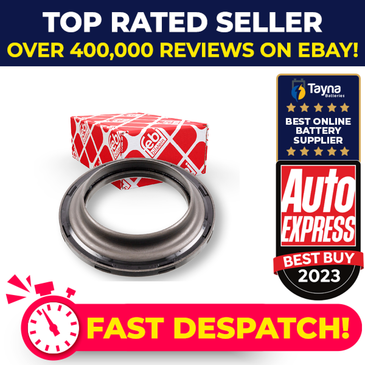 Strut Anti Friction Bearing fits PEUGEOT Front Left or Right Mount Suspension