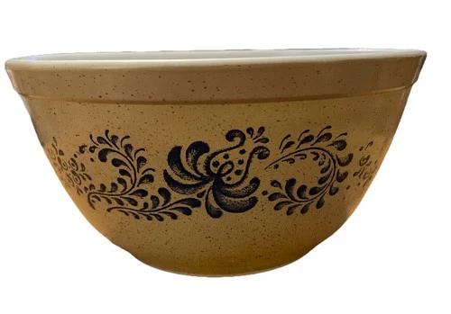 Pyrex #402 Homestead Blue 1.5 Qt. Mixing Bowl Vintage