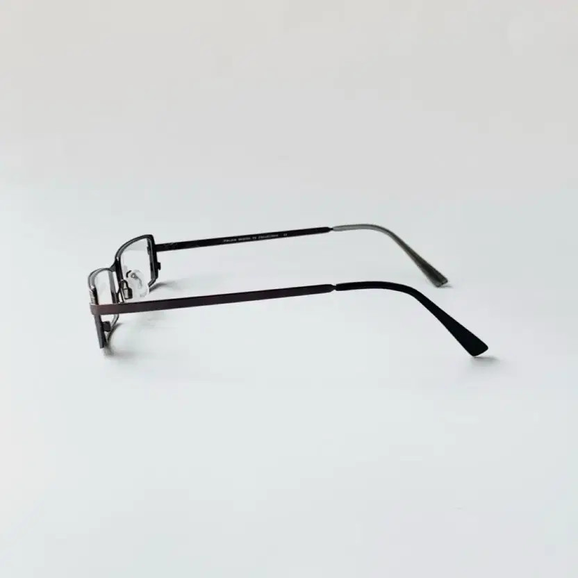 Black Metal Rectangular Sunglasses - Slim Steel, … - image 4