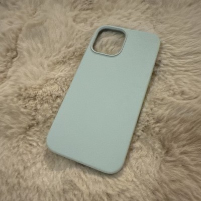Silikon Handyhülle iPhone 12Pro Max Slimcover Kameraschutz Schutzhülle Mint Grün