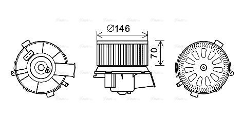 CN8300 AVA Blower FIT CITRO�N XSARA PICASSO (2000) 1.6