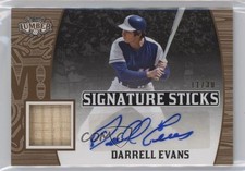 2024 Leaf Lumber Signature Sticks Bronze 11/30 Darrell Evans #SS-DE1 Auto ht1