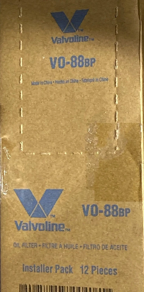 Paquete de 12 filtros de aceite de motor Valvoline VO-88 para automóvil camión aceite automotriz V088 Foto 4 de 4